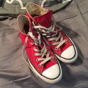 Red High Top Converse